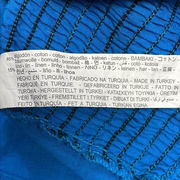 Zara Smocked Puff Sleeve Cropped Square Neck Blouse S - Picture 11 of 15